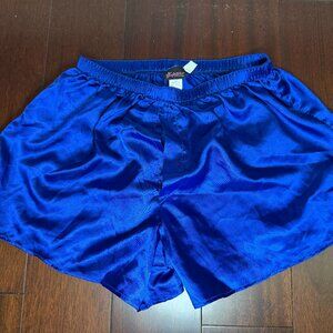 Fredericks of Hollywood Men Silky Boxer Shorts Blue Size Large Rare